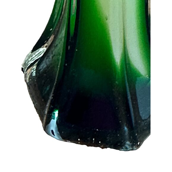 Jack‎ in the Pulpit Vase 11 1-2” Tall Green, Red and White - Picture 5 of 8